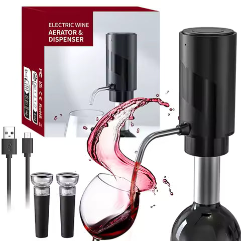 Distributeur d'aérateur de vin électrique Rechargeable, carafe à vin automatique à une touche, accessoires de Bar intelligents, cadeau de saint valentin