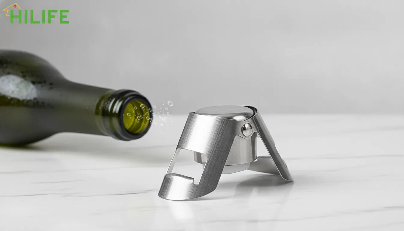 Bouchon Scintillant Inox - Conservation Vin & Champagne