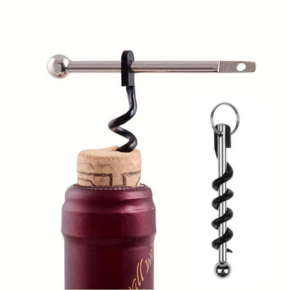 Tire-Bouchon Vin Pratique avec Porte-Clés