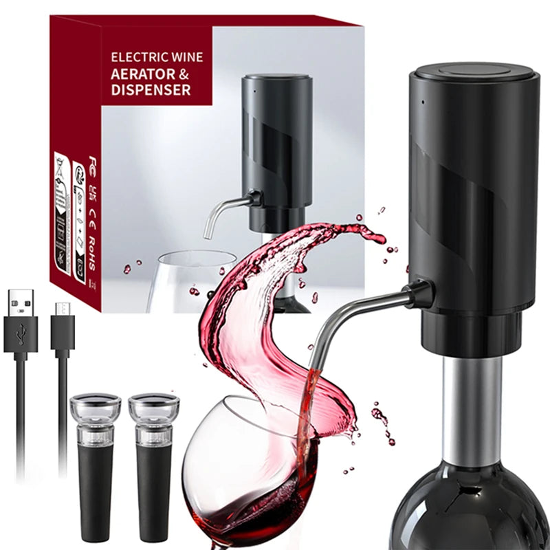 Distributeur d'aérateur de vin électrique Rechargeable, carafe à vin automatique à une touche, accessoires de Bar intelligents, cadeau de saint valentin