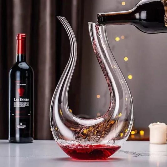 Grand carafe de 1500ML, fait à la main, cristal, vin rouge, verres à Champagne, bouteille, pichet, verseur, aérateur pour Bar familial