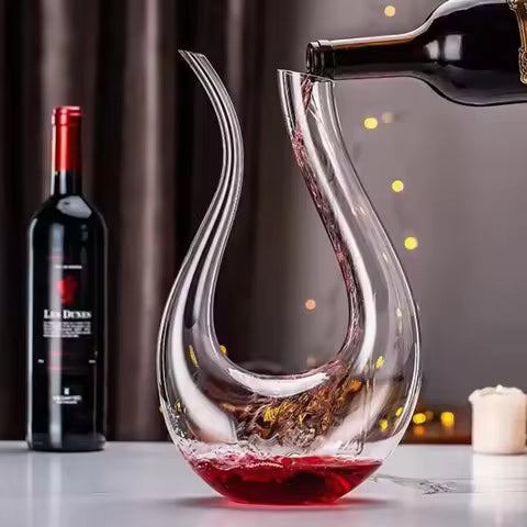 Grand carafe de 1500ML, fait à la main, cristal, vin rouge, verres à Champagne, bouteille, pichet, verseur, aérateur pour Bar familial