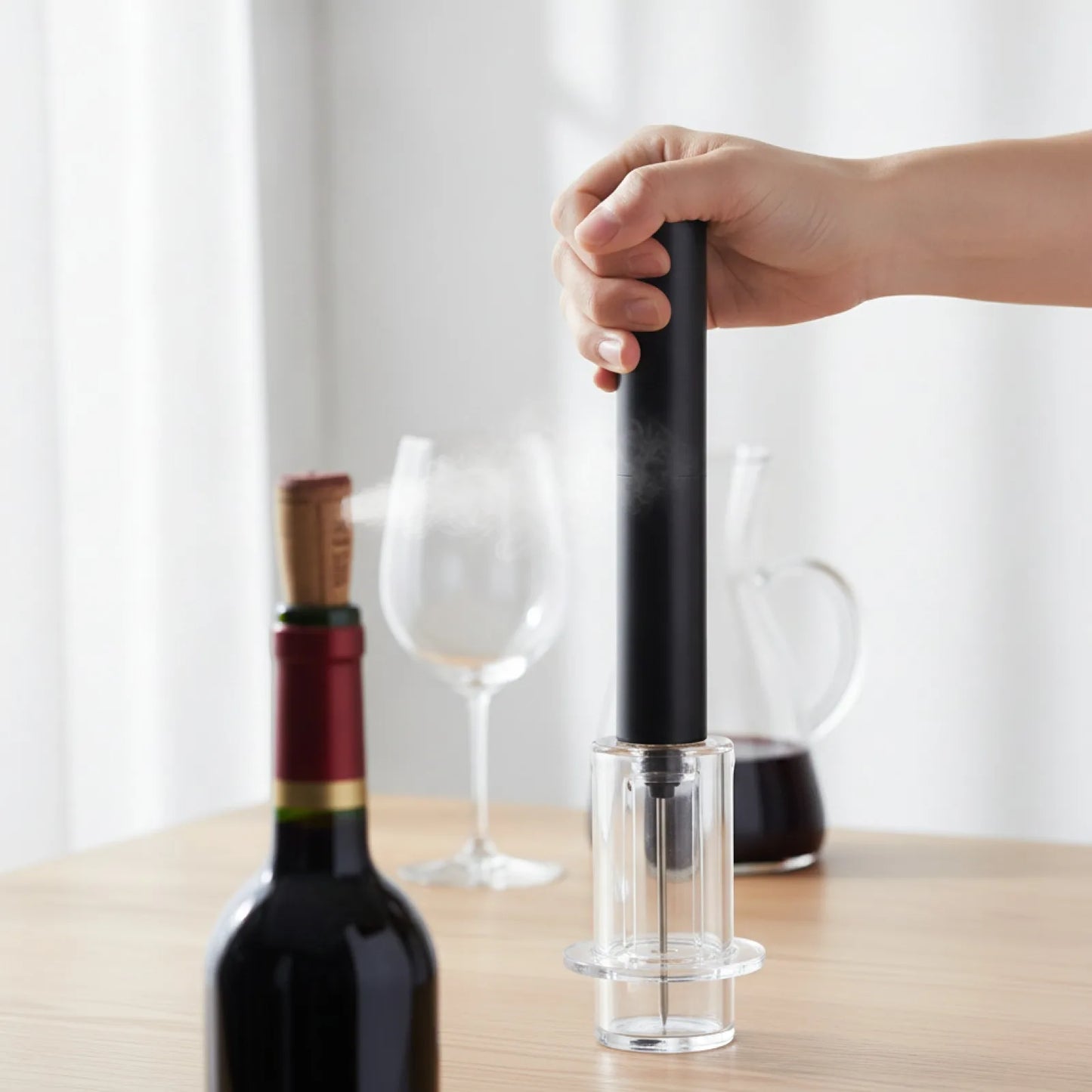 Ouvre-bouteille à Air : L'Élégance sans Effort