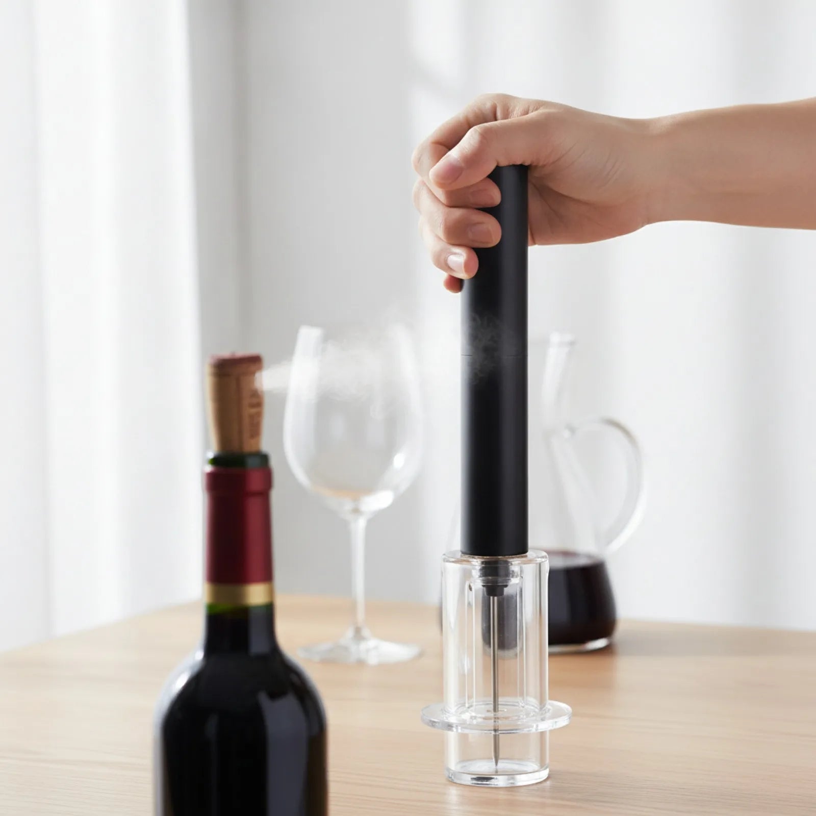 Ouvre-bouteille à Air : L'Élégance sans Effort