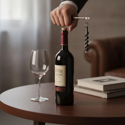 Tire-Bouchon Vin Pratique avec Porte-Clés