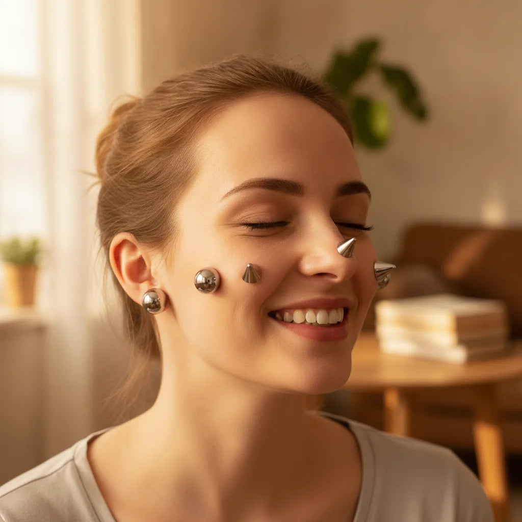 Faux piercing visage sans trou