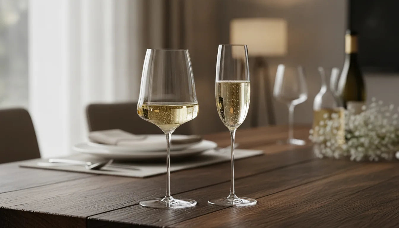 Flûte Champagne Cristal Fin Faite Main