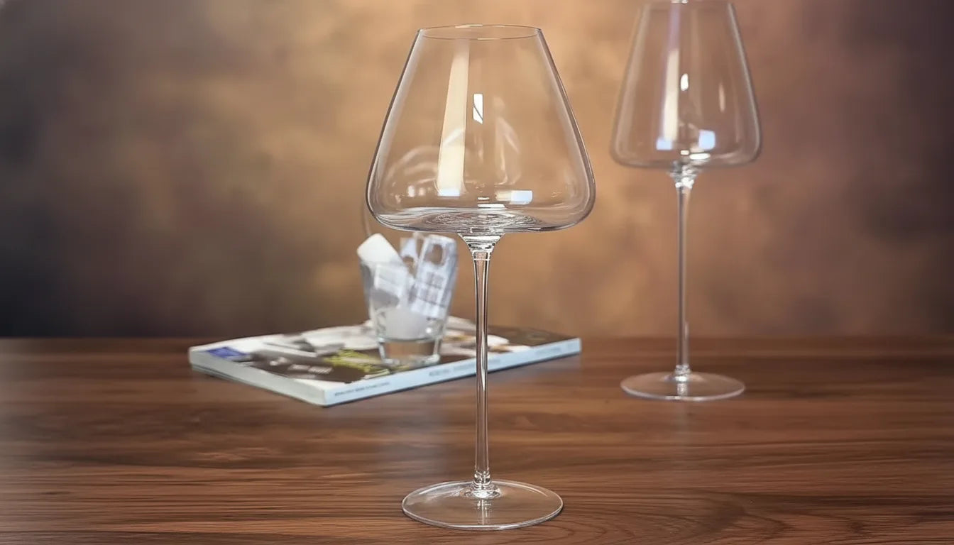 Grands Verres à Vin Rouge en Cristal